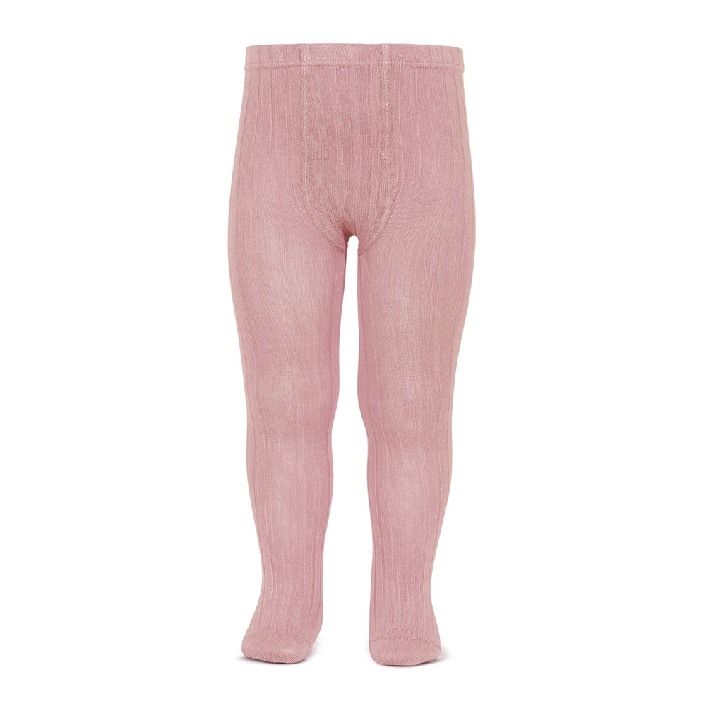 Колготи в рубчик pale pink
