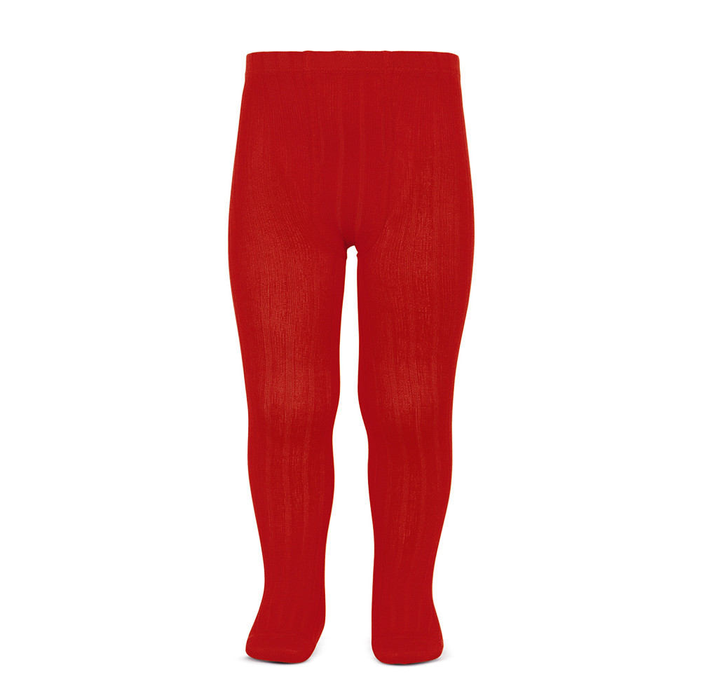 Колготи в рубчик red