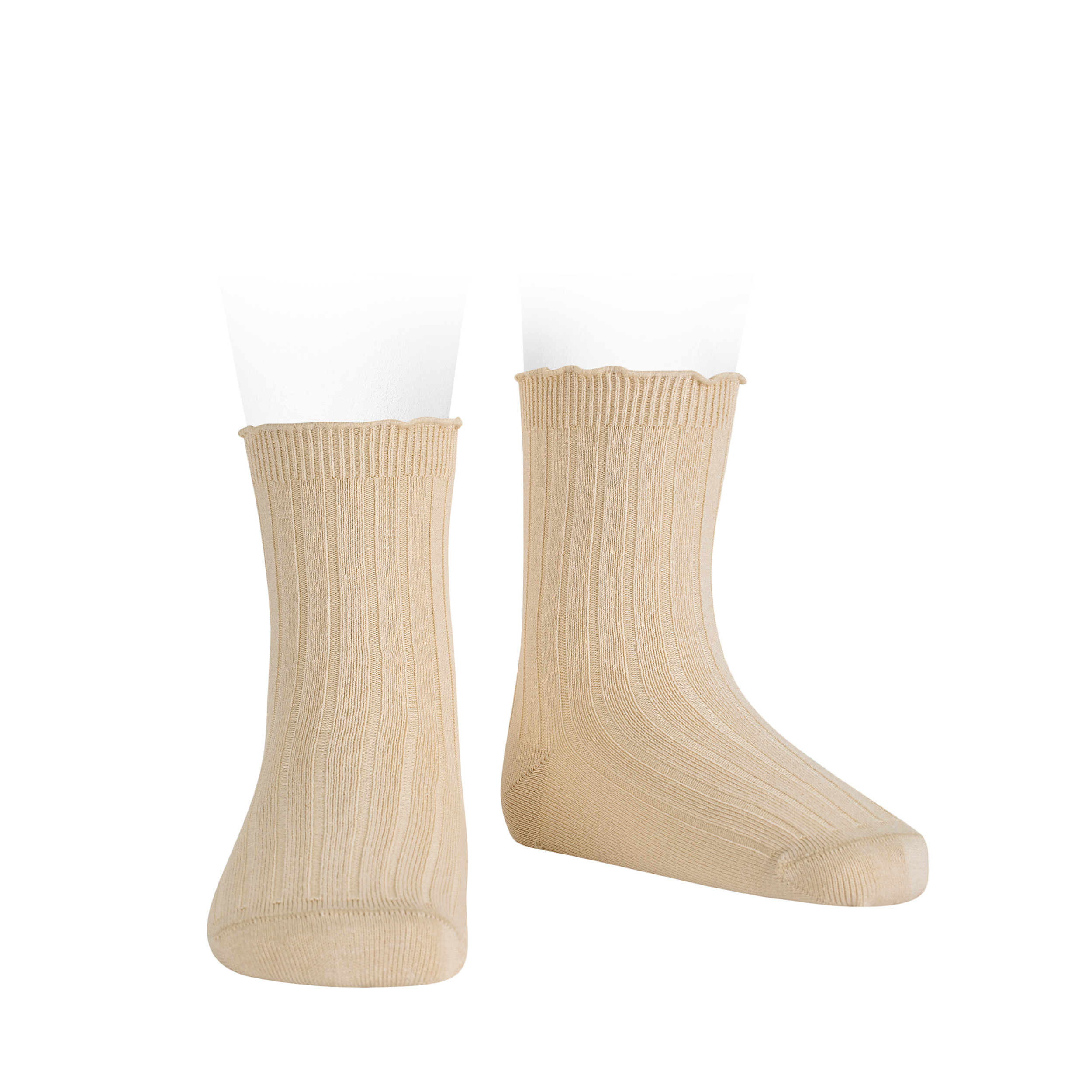 Шкарпетки в рубчик з закрученим манжетом linen