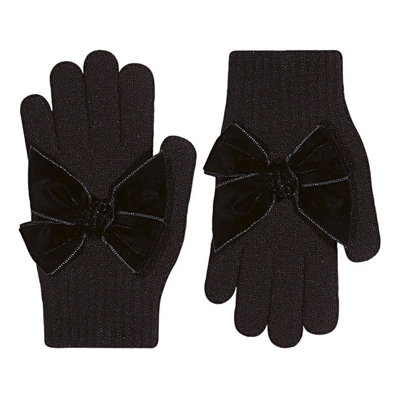 Рукавиці з бантом black
