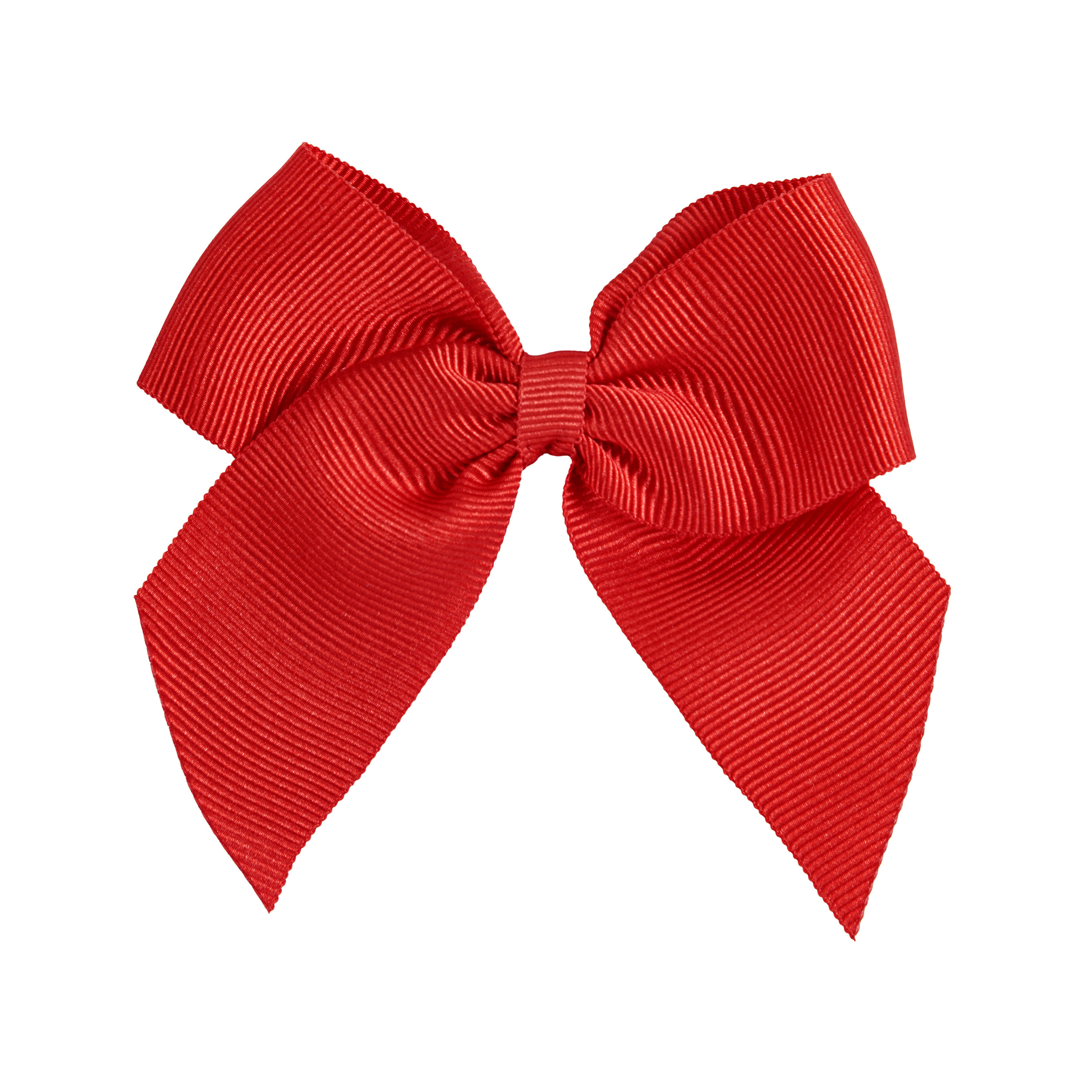Репсовий бант для волосся poppy red