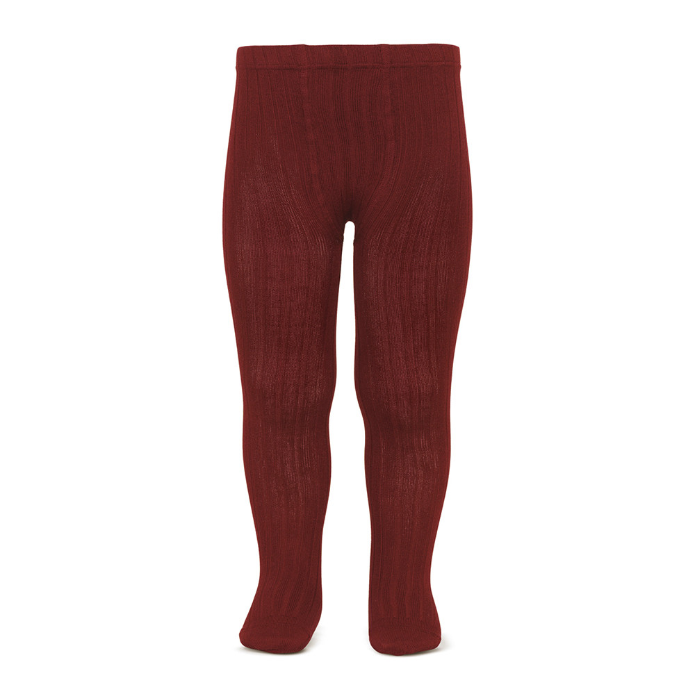Колготи в рубчик burgundy