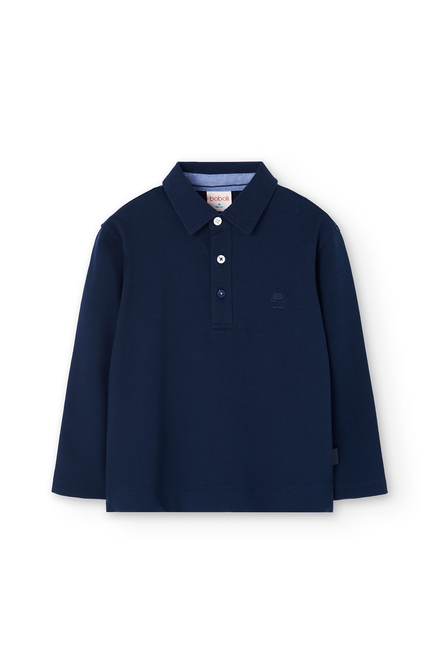Лонгслів Pique Navy