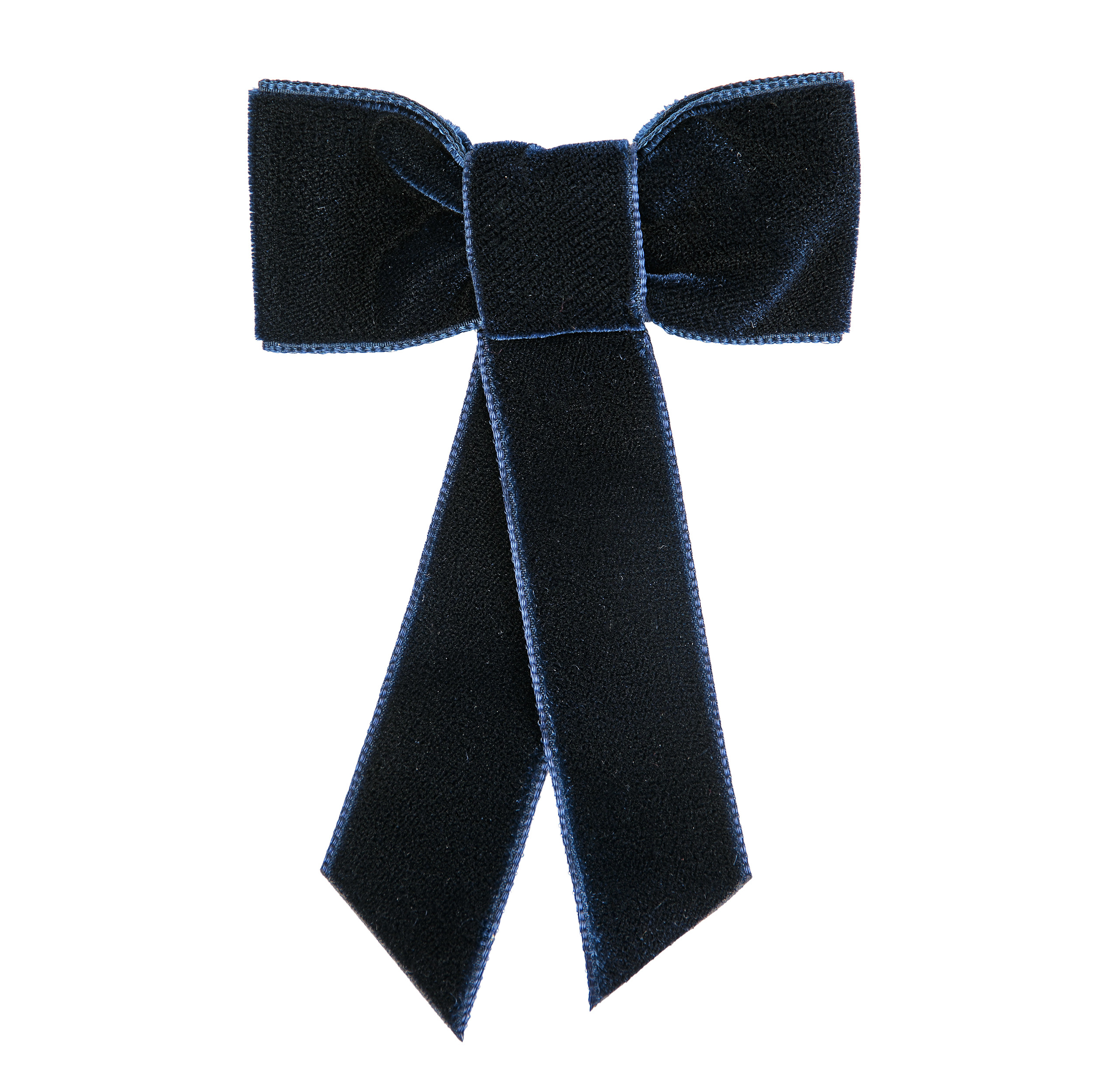 Заколка для волосся з оксамитовим бантом Coquette Navy