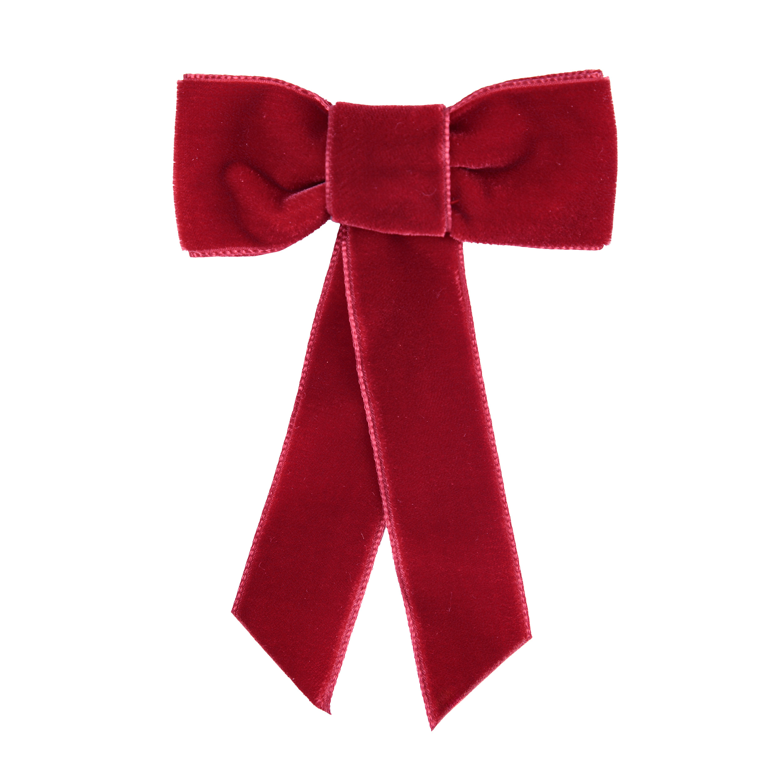 Заколка для волосся з оксамитовим бантом Coquette Red Velvet