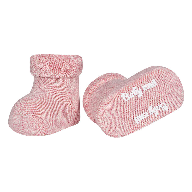 Дитячі махрові пінетки CND із відворотом Pale Pink