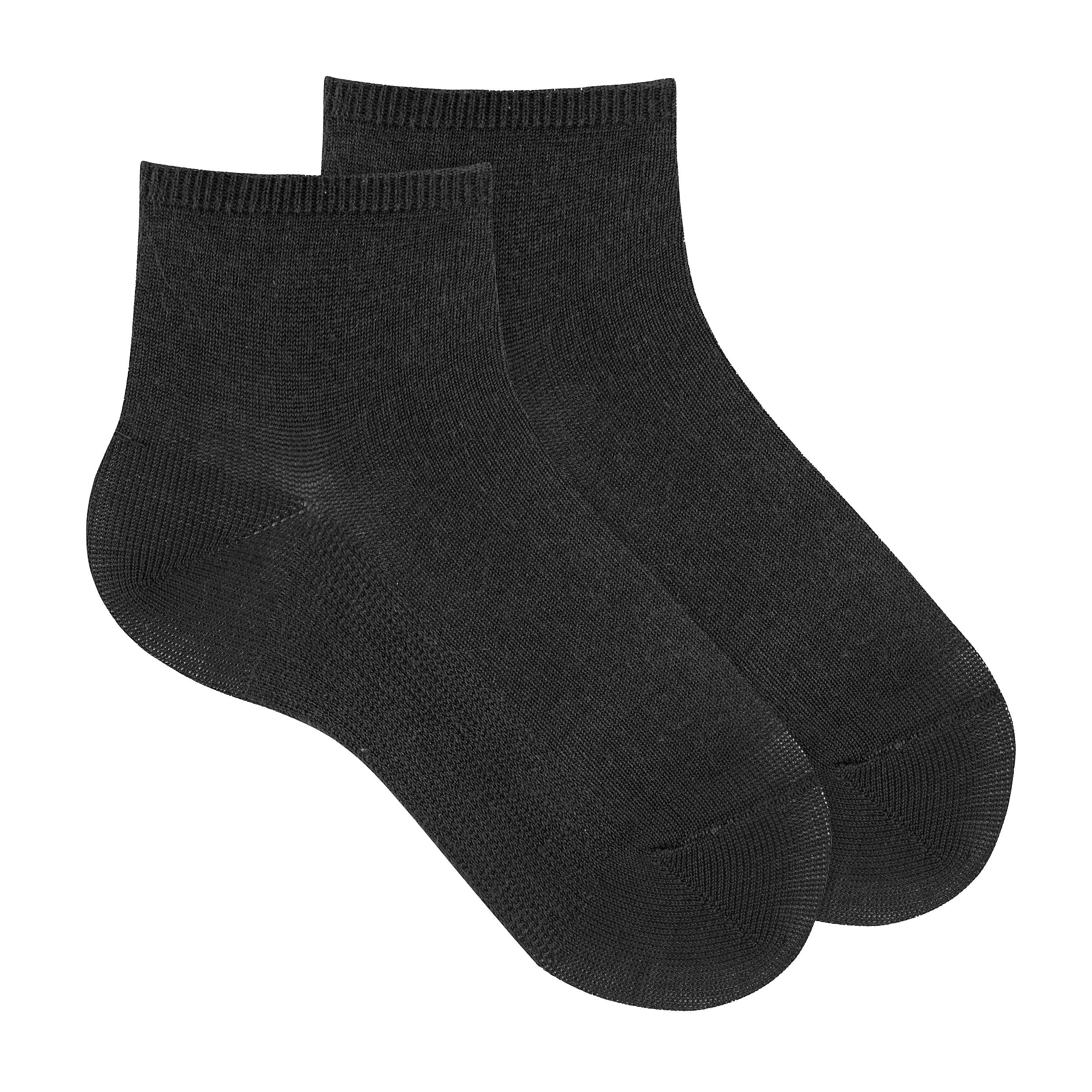 Бавовняні короткі шкарпетки з еластичною посадкою Black