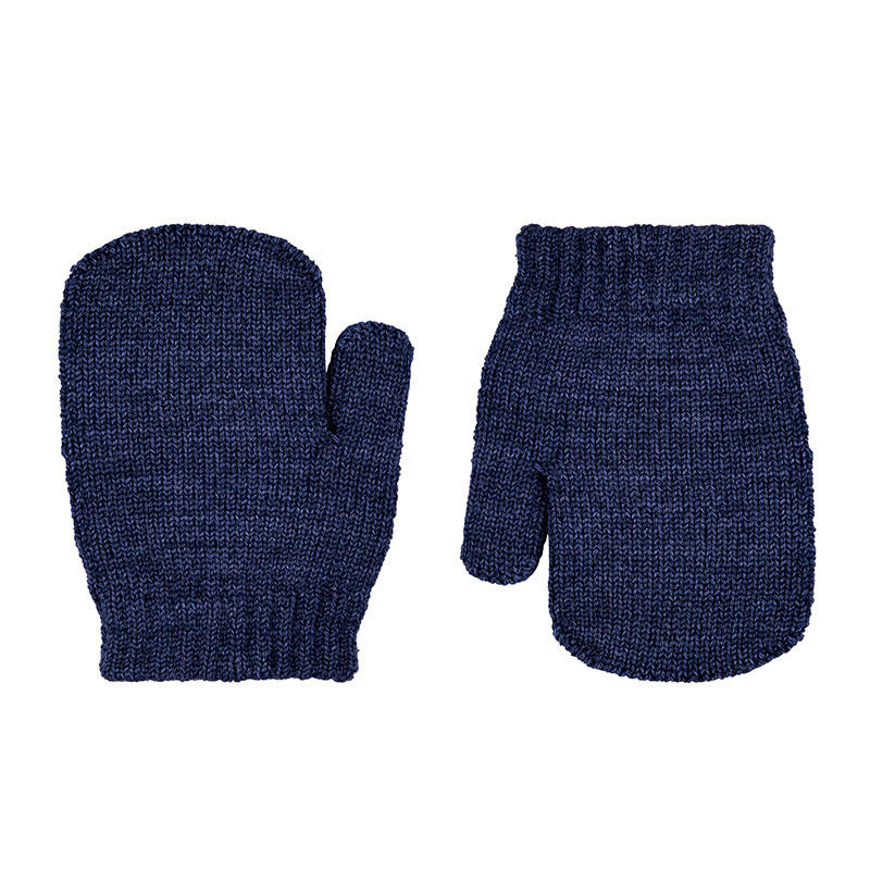Рукавички із суміші вовни мериноса Navy Blue