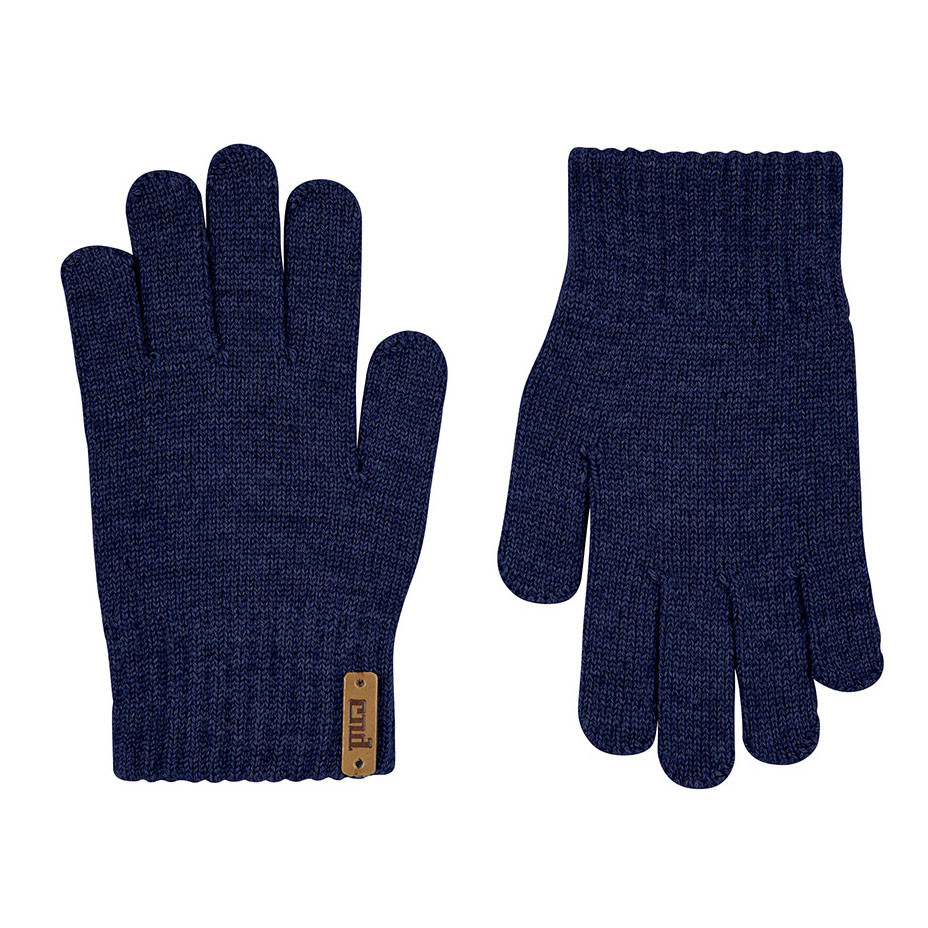 Перчатки з суміші вовни мериноса Navy Blue