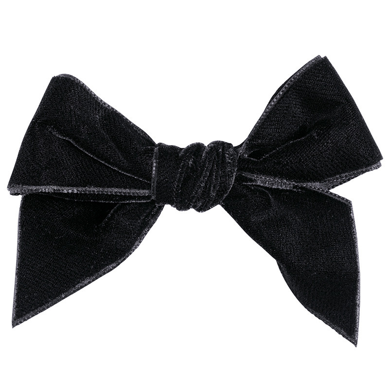 Вельветовий бант black