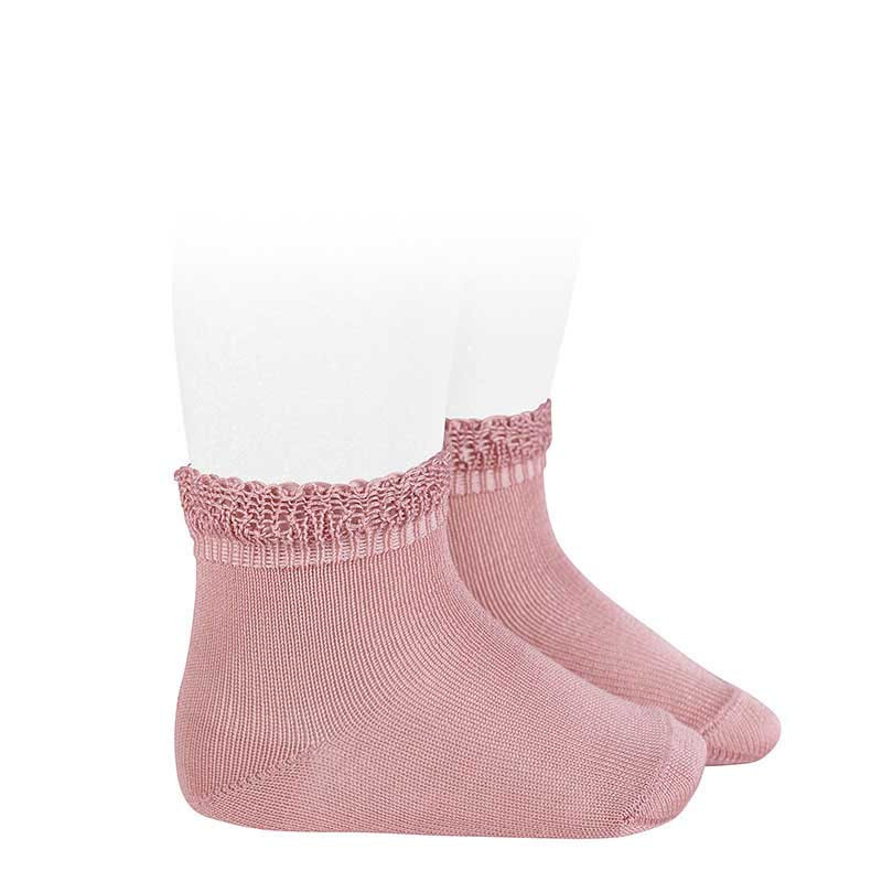Шкарпетки з мереживом pale pink