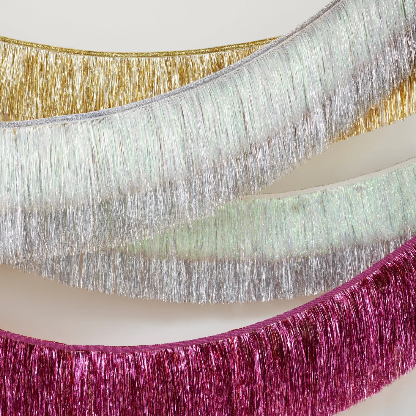 Гірлянда Silver Iridescent Tinsel Fringe Garland