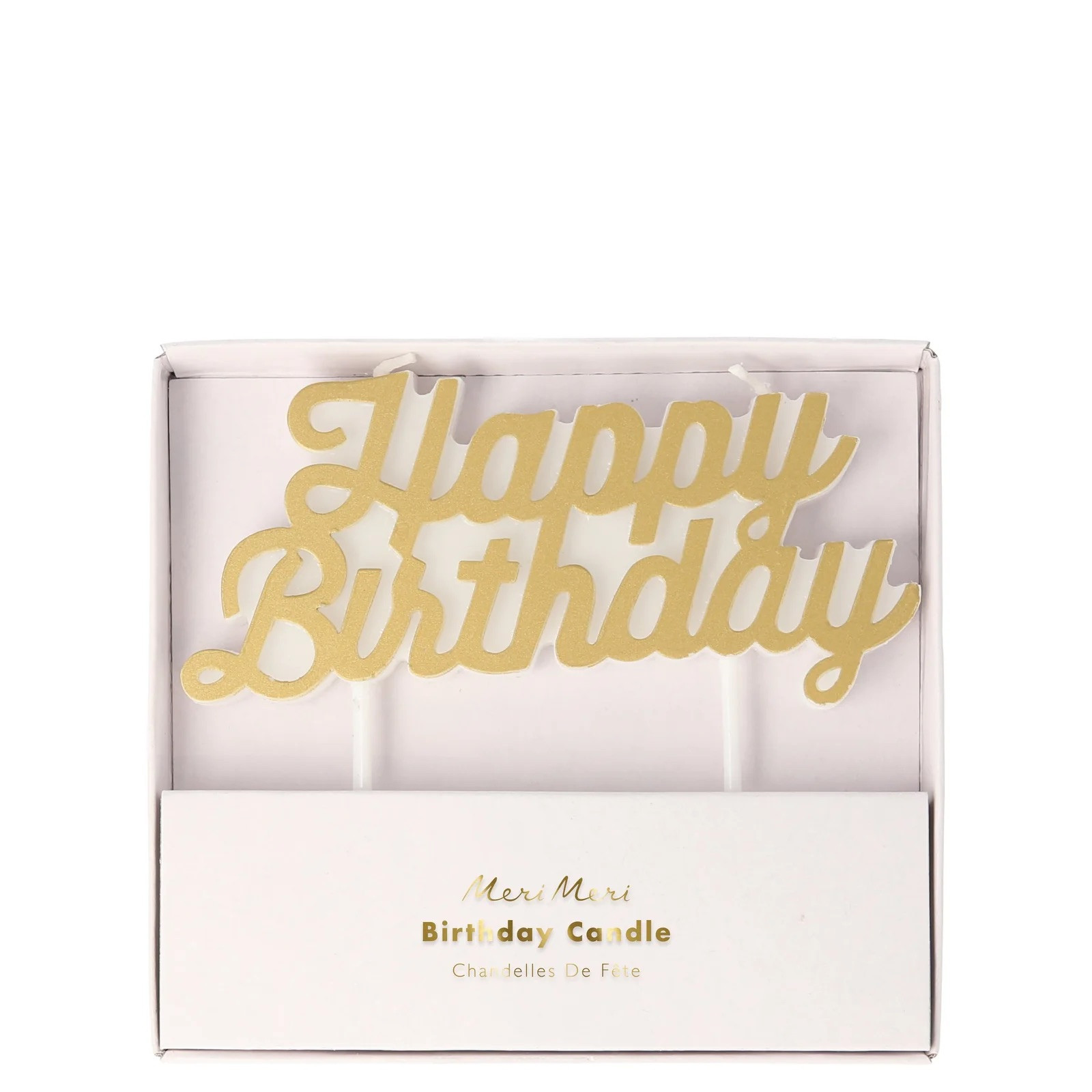 Свічка Gold Happy Birthday Candle