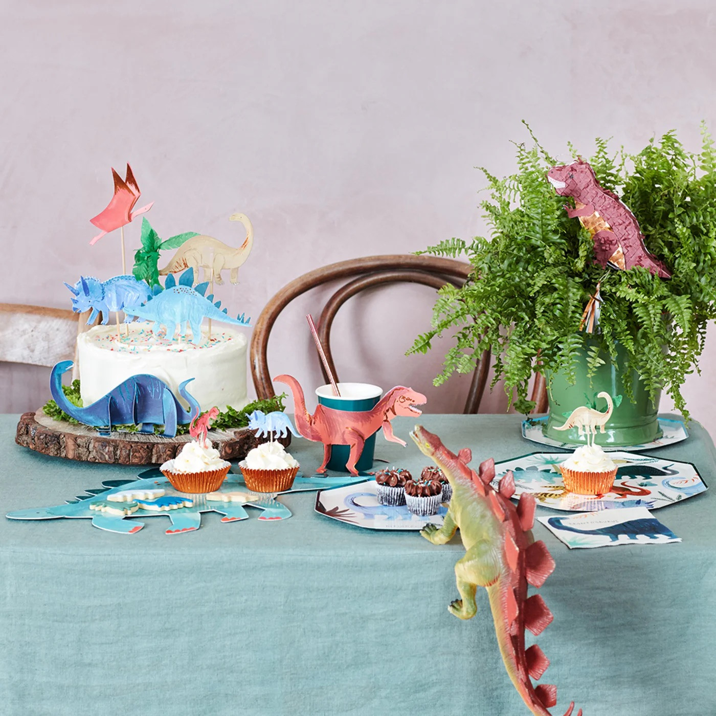 Набір топерів для торту Dinosaur Kingdom Cake Toppers (5 шт.)