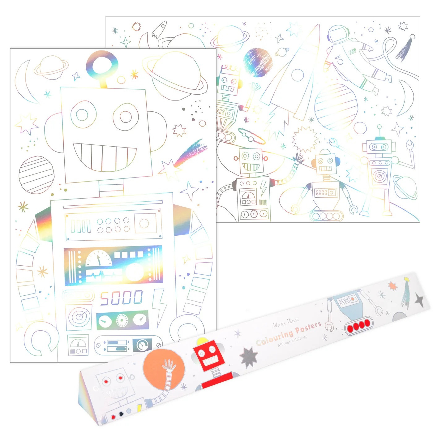 Набір постерів-розмальовок Space Colouring Posters (2 шт.)