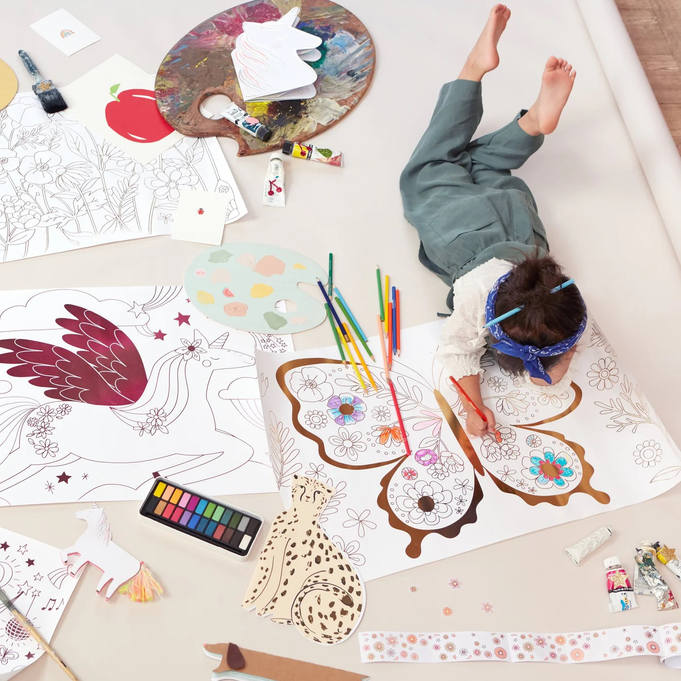 Набір постерів-розмальовок Jungle Colouring Posters (2 шт.)