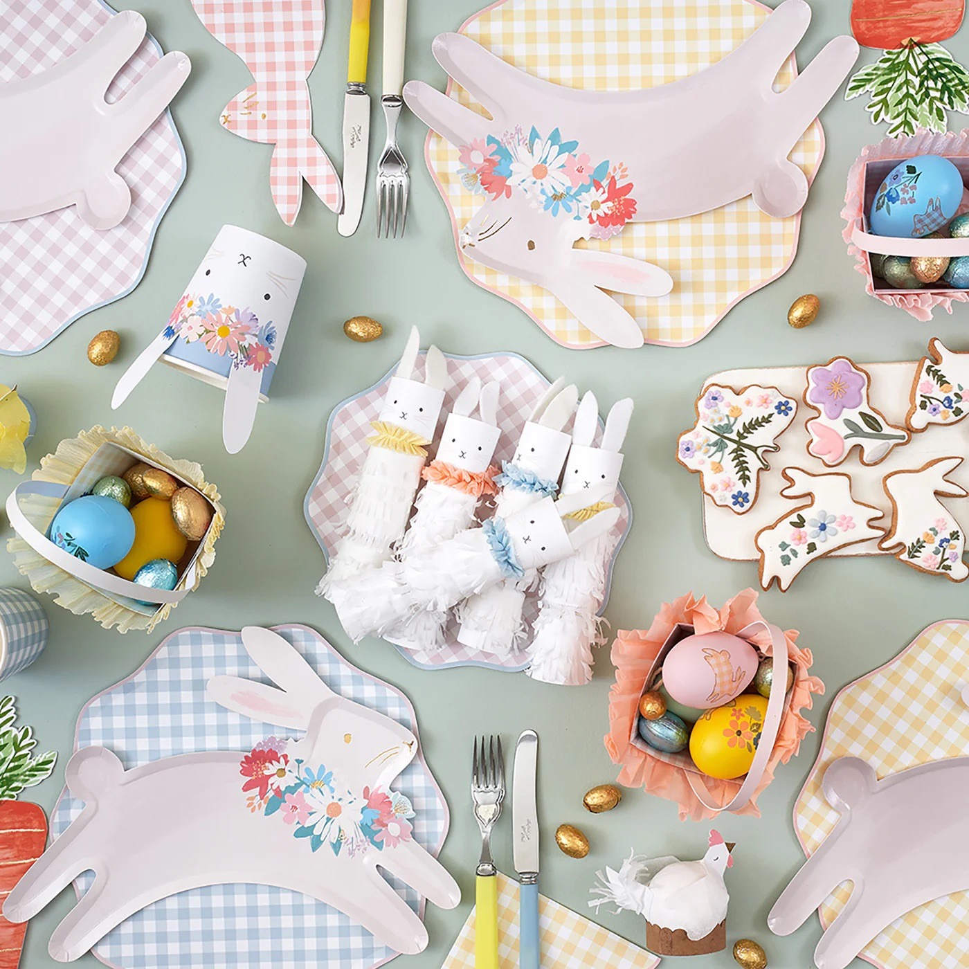 Набір тарілок Gingham Dinner Plates (12 шт.)