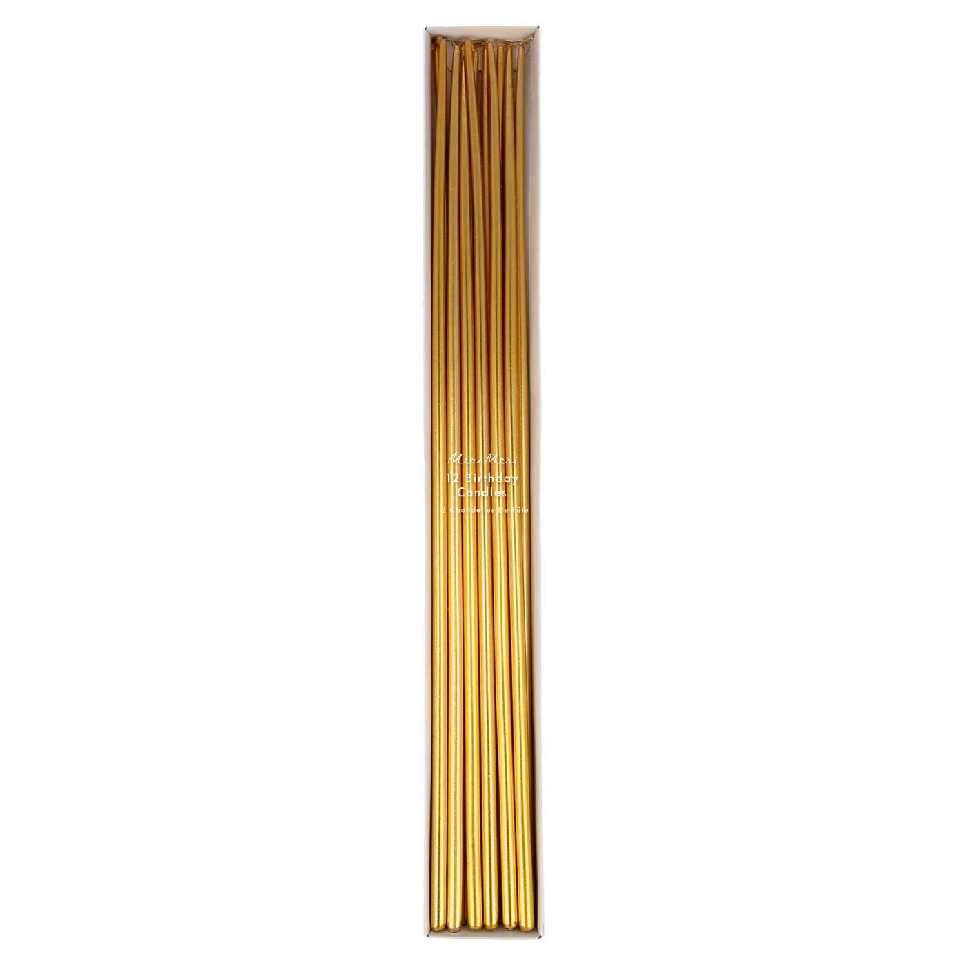 Набір свічок Gold Tall Tapered Candles (12 шт.)