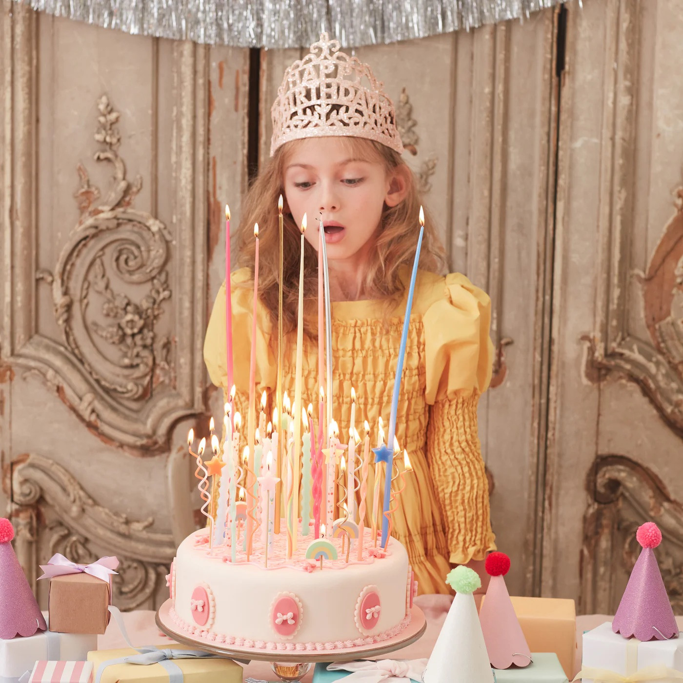 Набір свічок Silver Tall Tapered Candles (12 шт.)