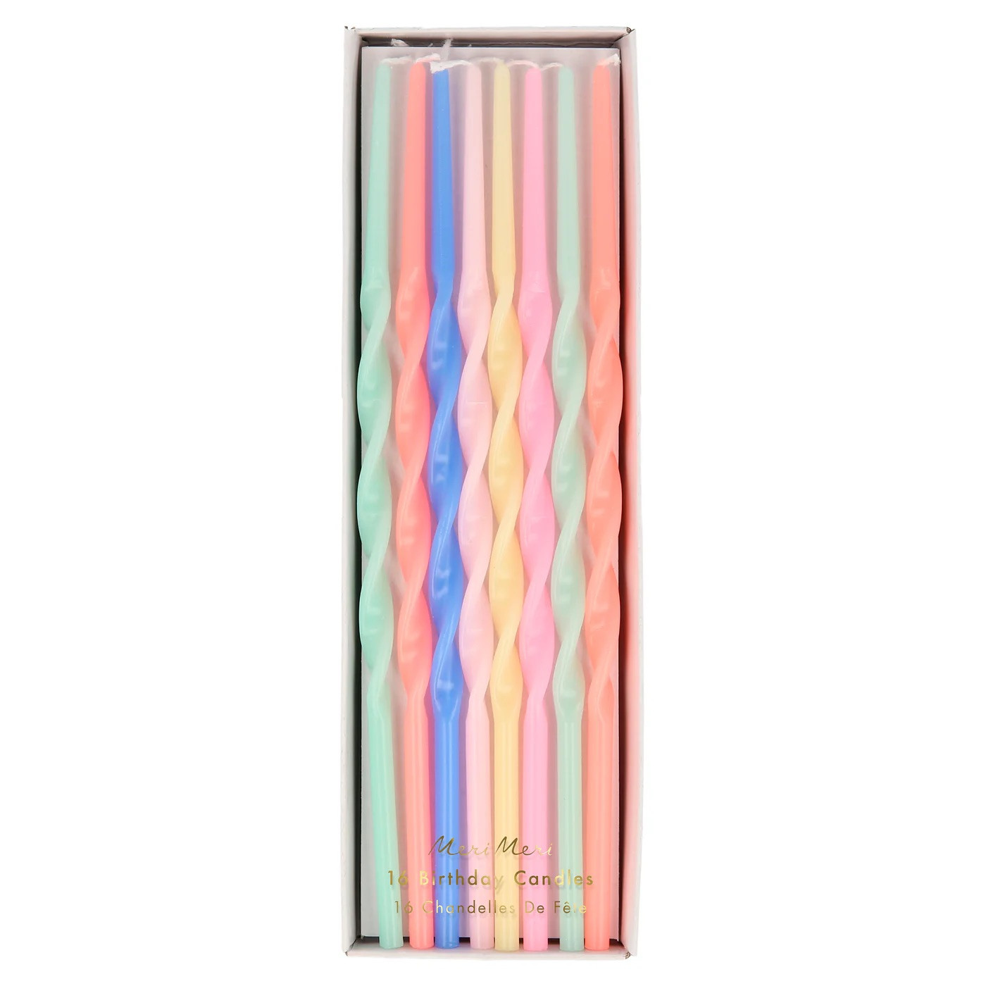 Набір свічок Mixed Twisted Long Candles (16 шт.)