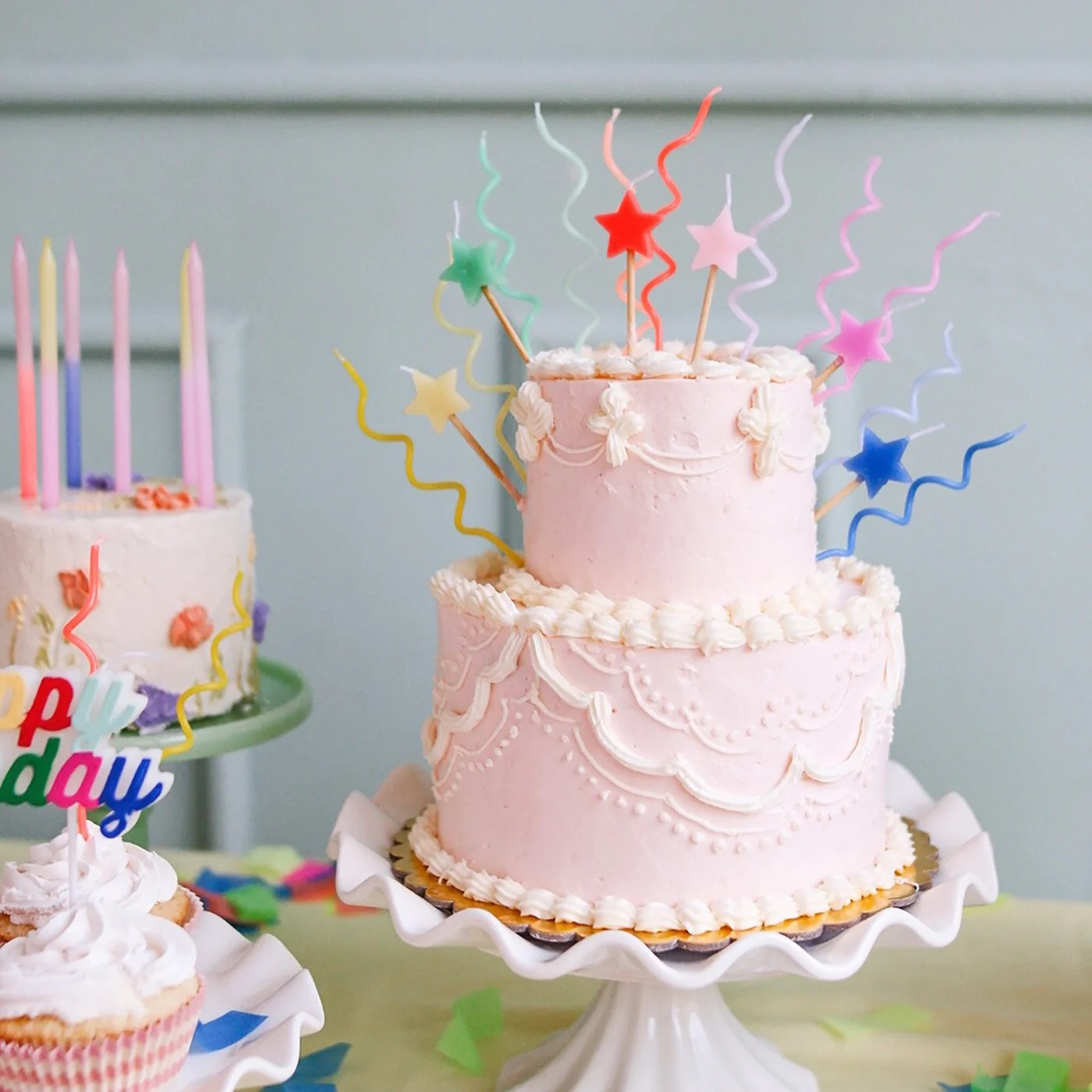 Набір свічок Pastel Swirly Candles (20 шт.)
