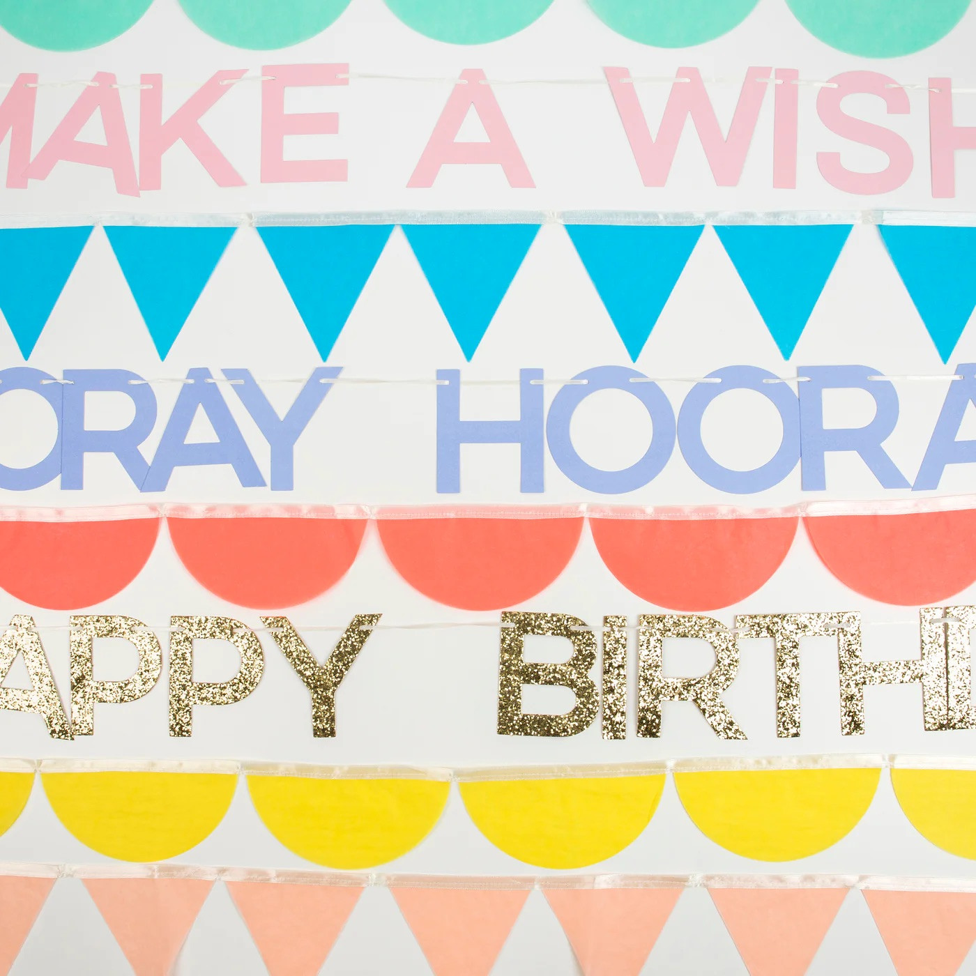 Набір гірлянд Rainbow Birthday Garland Set (8 шт.)