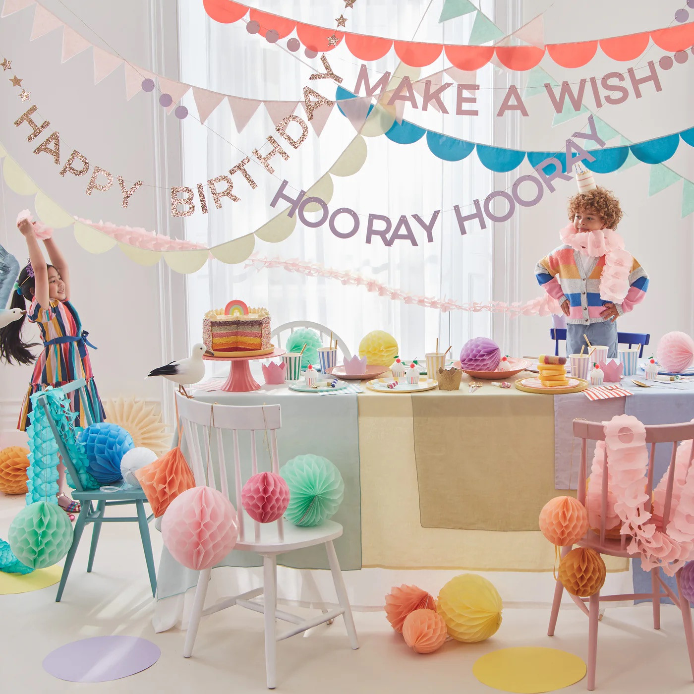 Набір гірлянд Rainbow Birthday Garland Set (8 шт.)