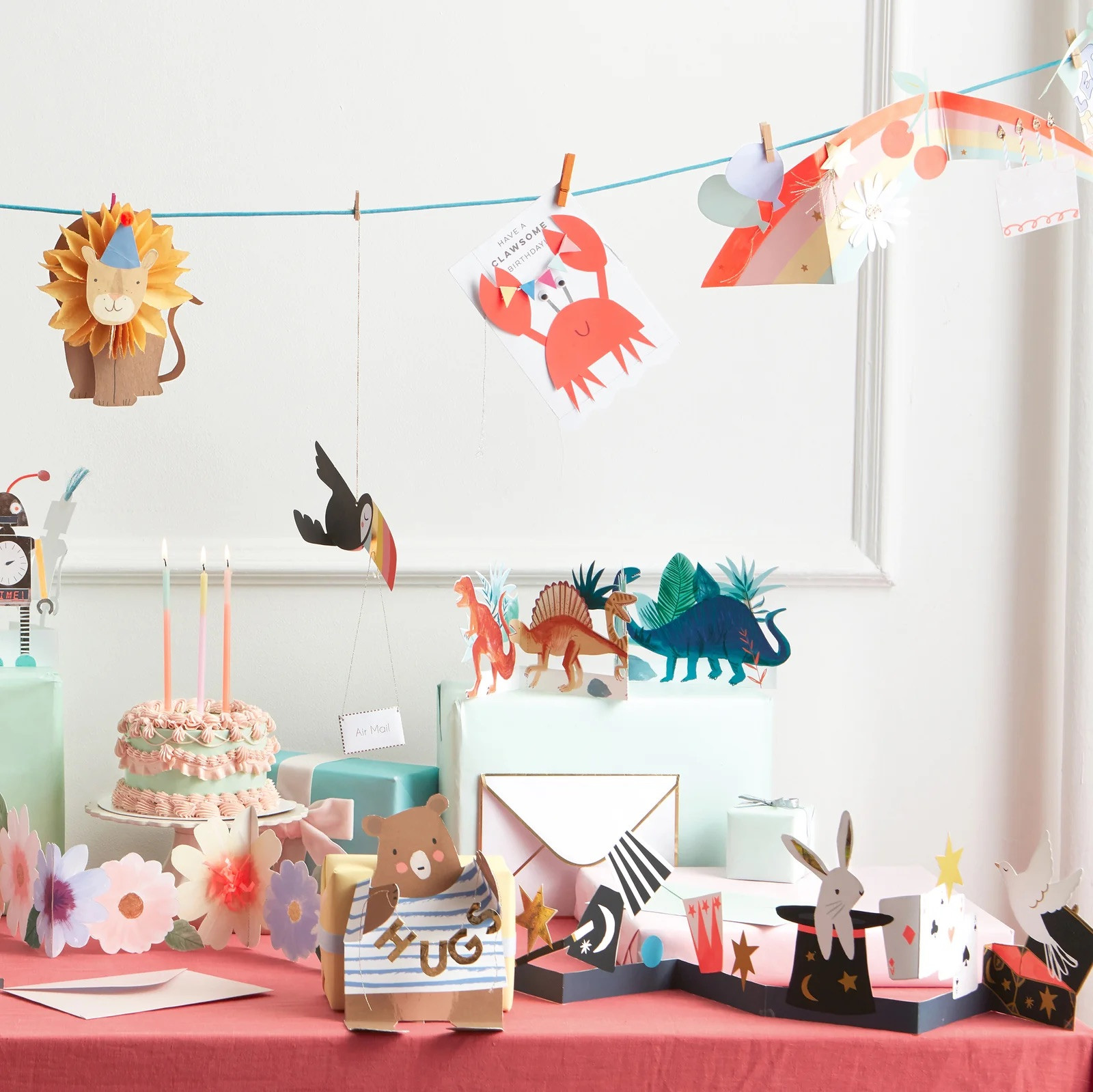 Листівка Dinosaurs Birthday Card