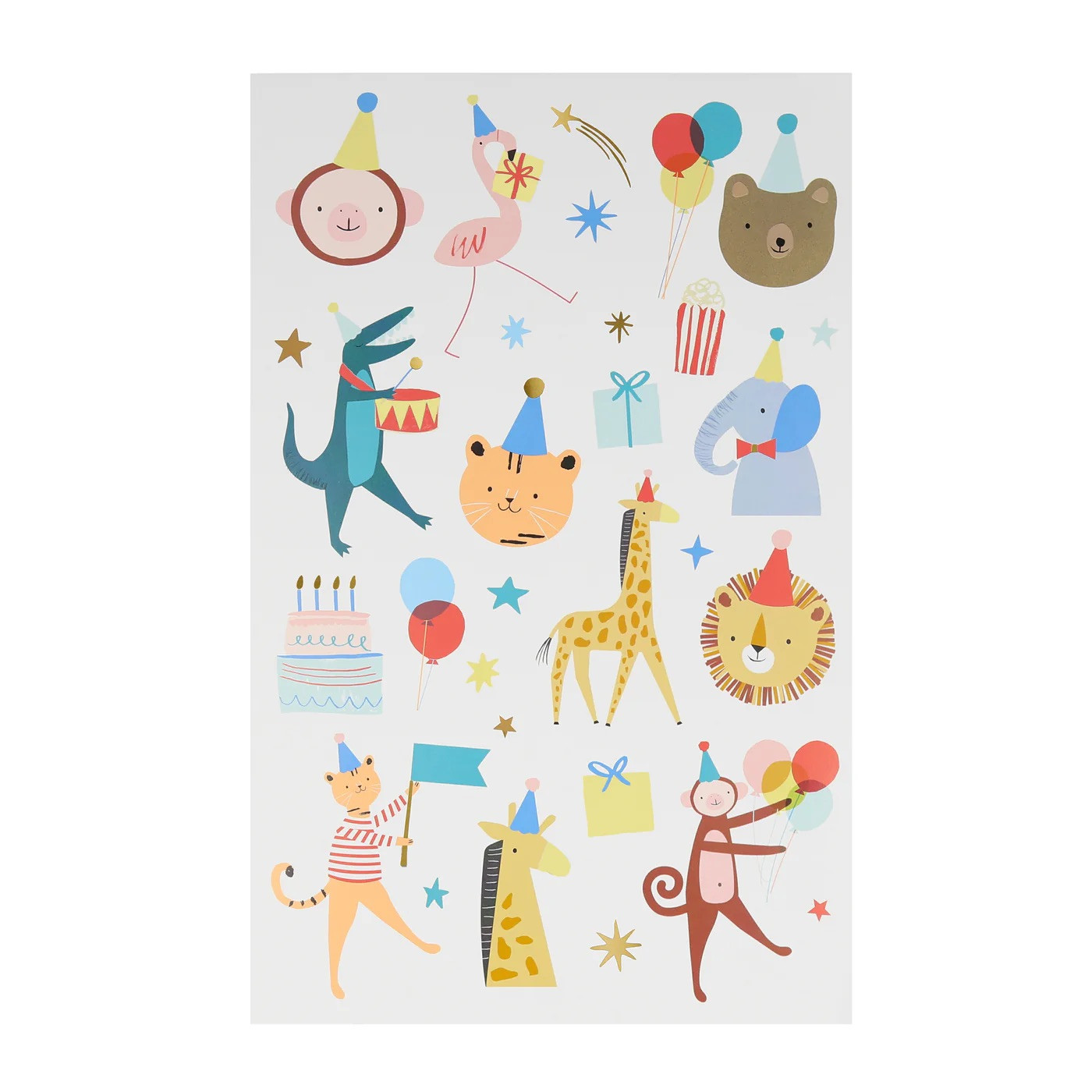 Набір тимчасових тату Animal Parade Temporary Tattoo Sheets