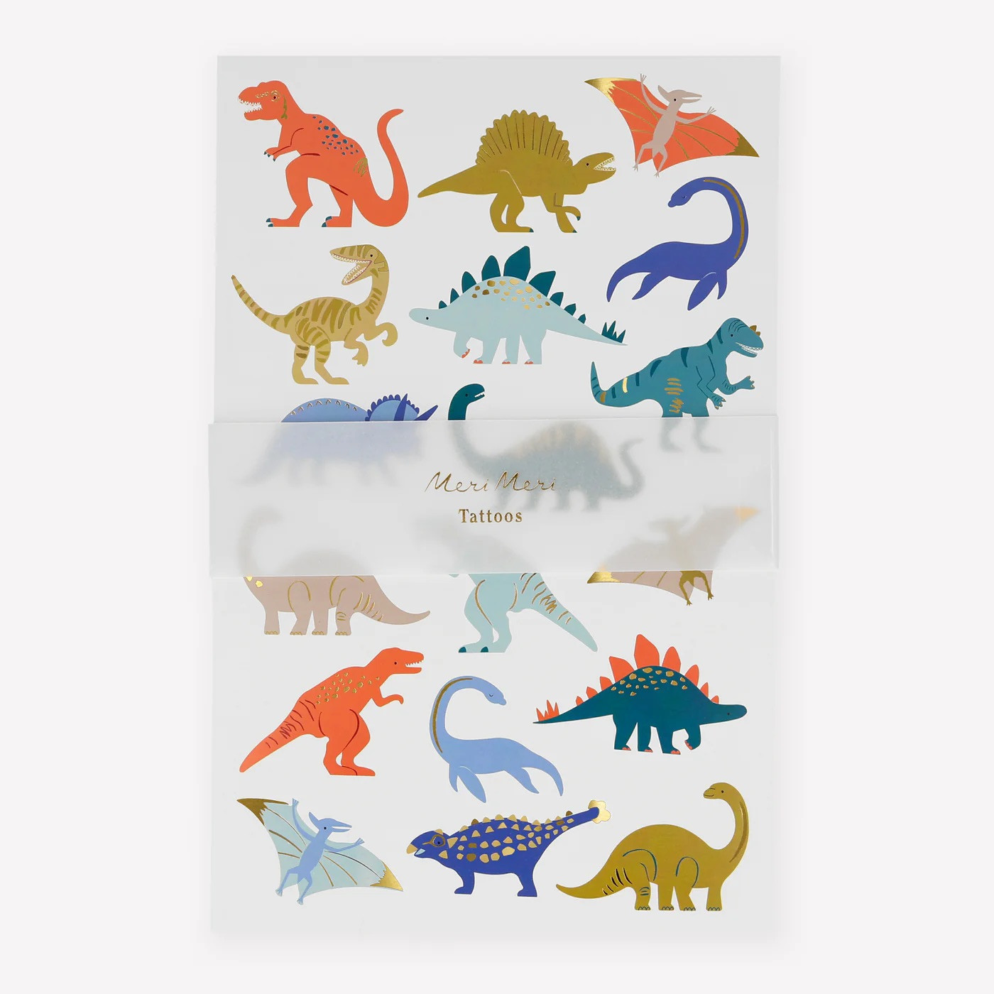 Набір тимчасових тату Dinosaurs Temporary Tattoo Sheets