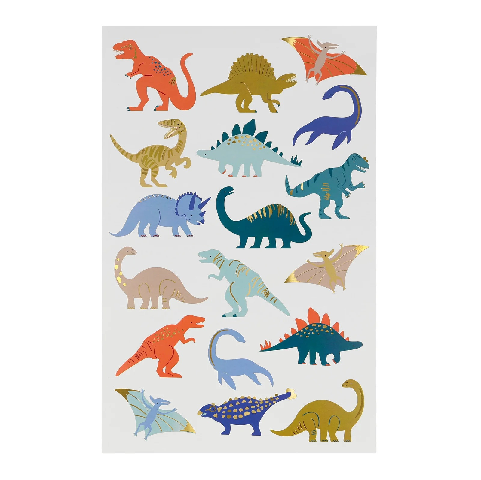 Набір тимчасових тату Dinosaurs Temporary Tattoo Sheets