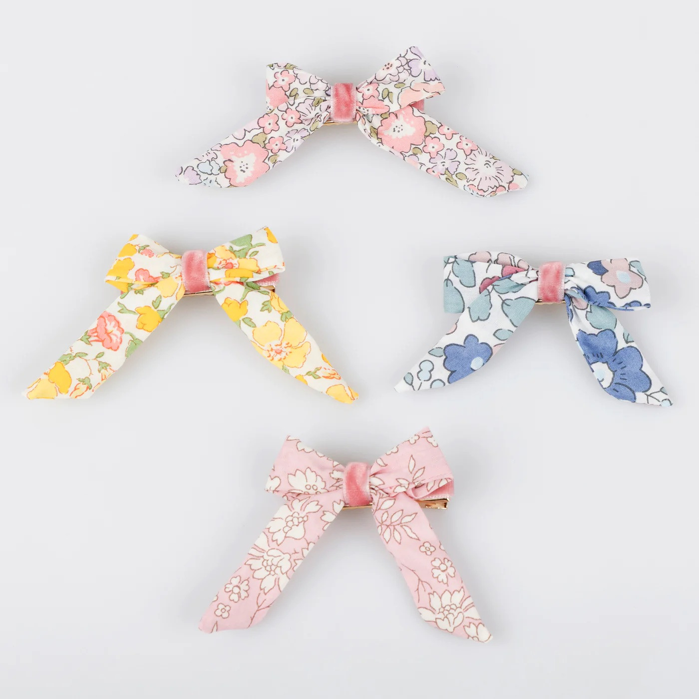 Набір заколок для волосся Floral Pattern Bow Hair Clips (4 шт.)