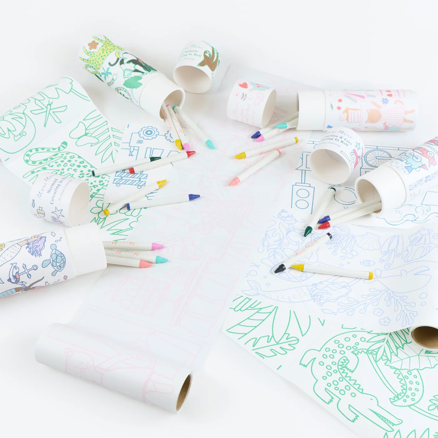 Розмальовка Mermaid Colouring Roll