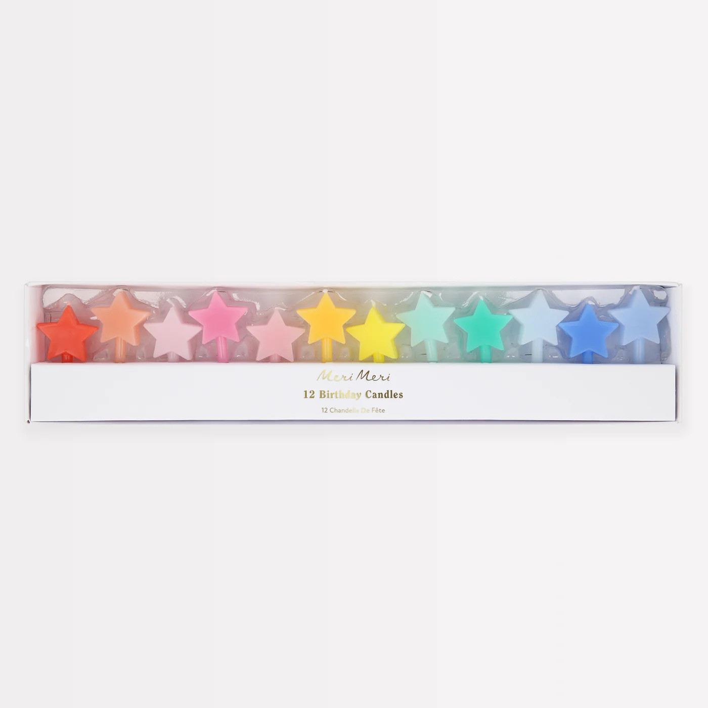 Набір свічок Rainbow Star Candles (12 шт.)