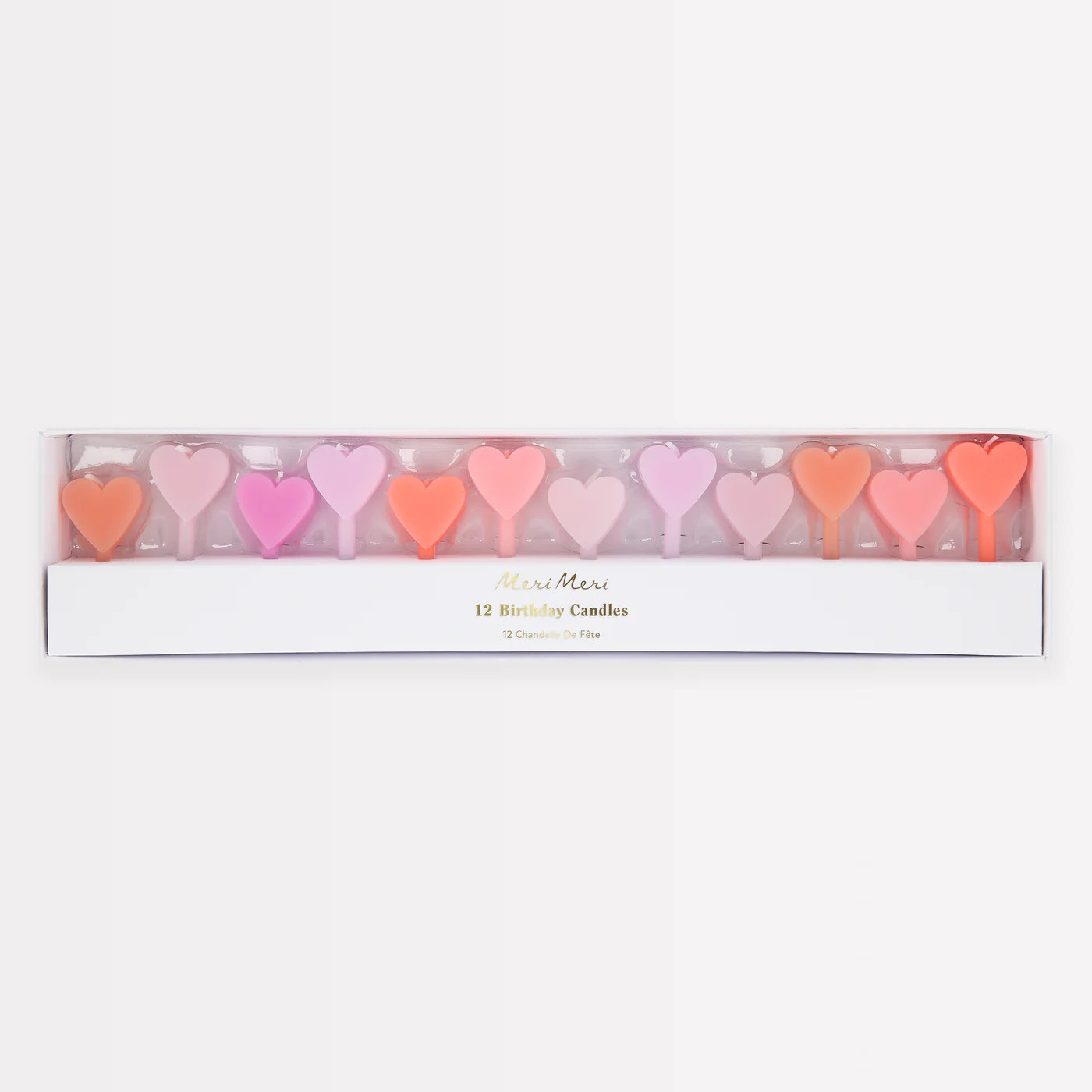 Набір свічок Pink Heart Candles (12 шт.)