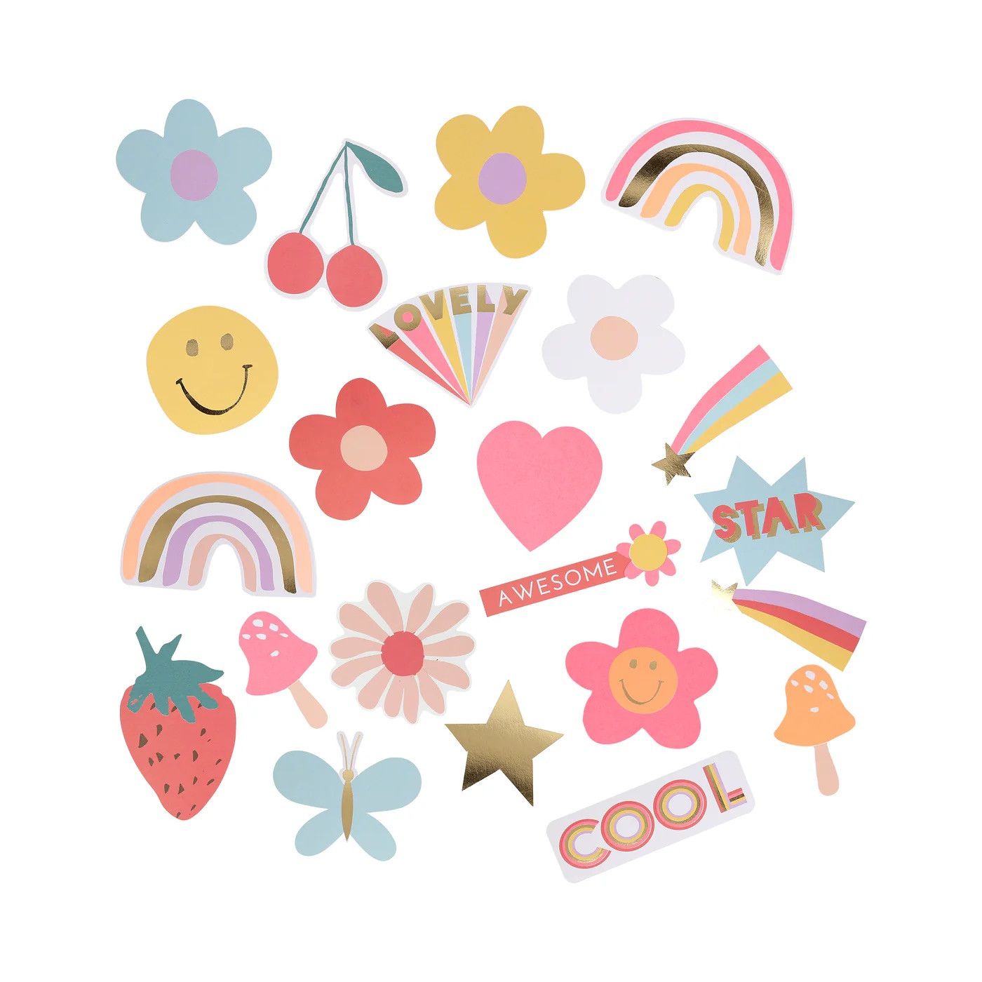 Набір стікерів Happy Icons Shaped Stickers (25 шт.)