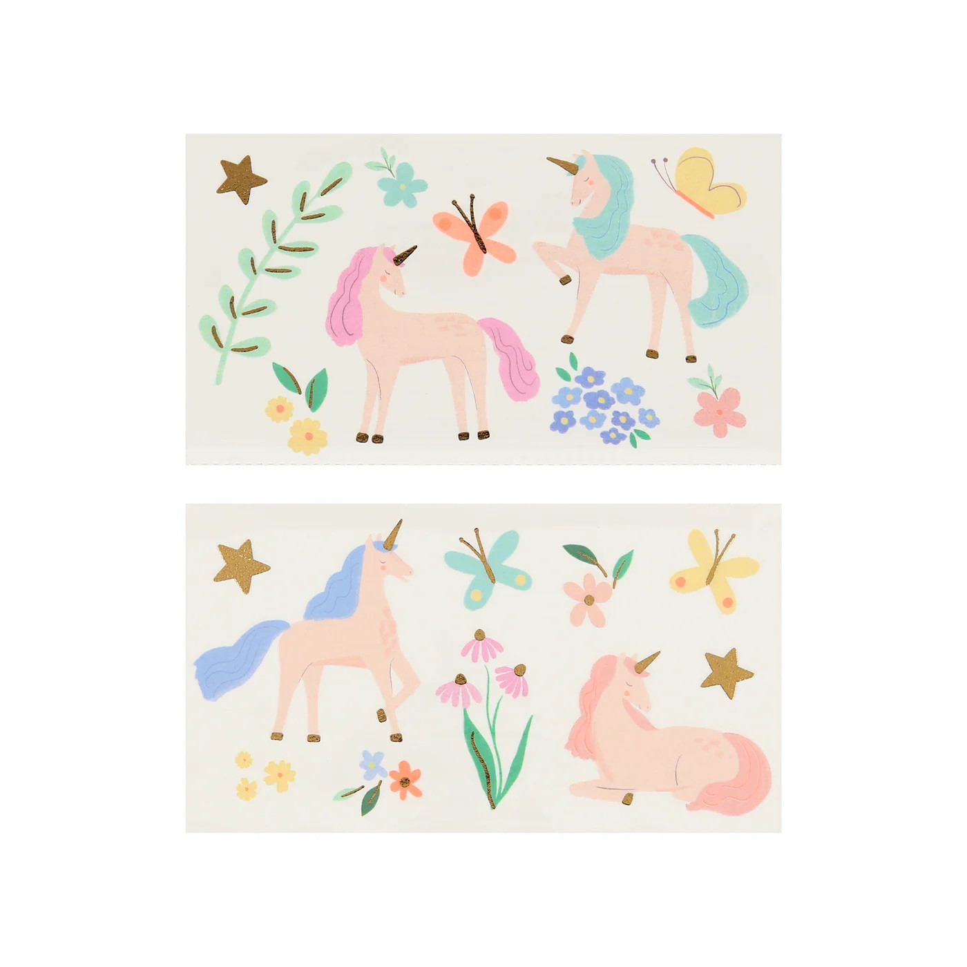 Набір тимчасових тату Unicorn Temporary Tattoos (20 шт.)