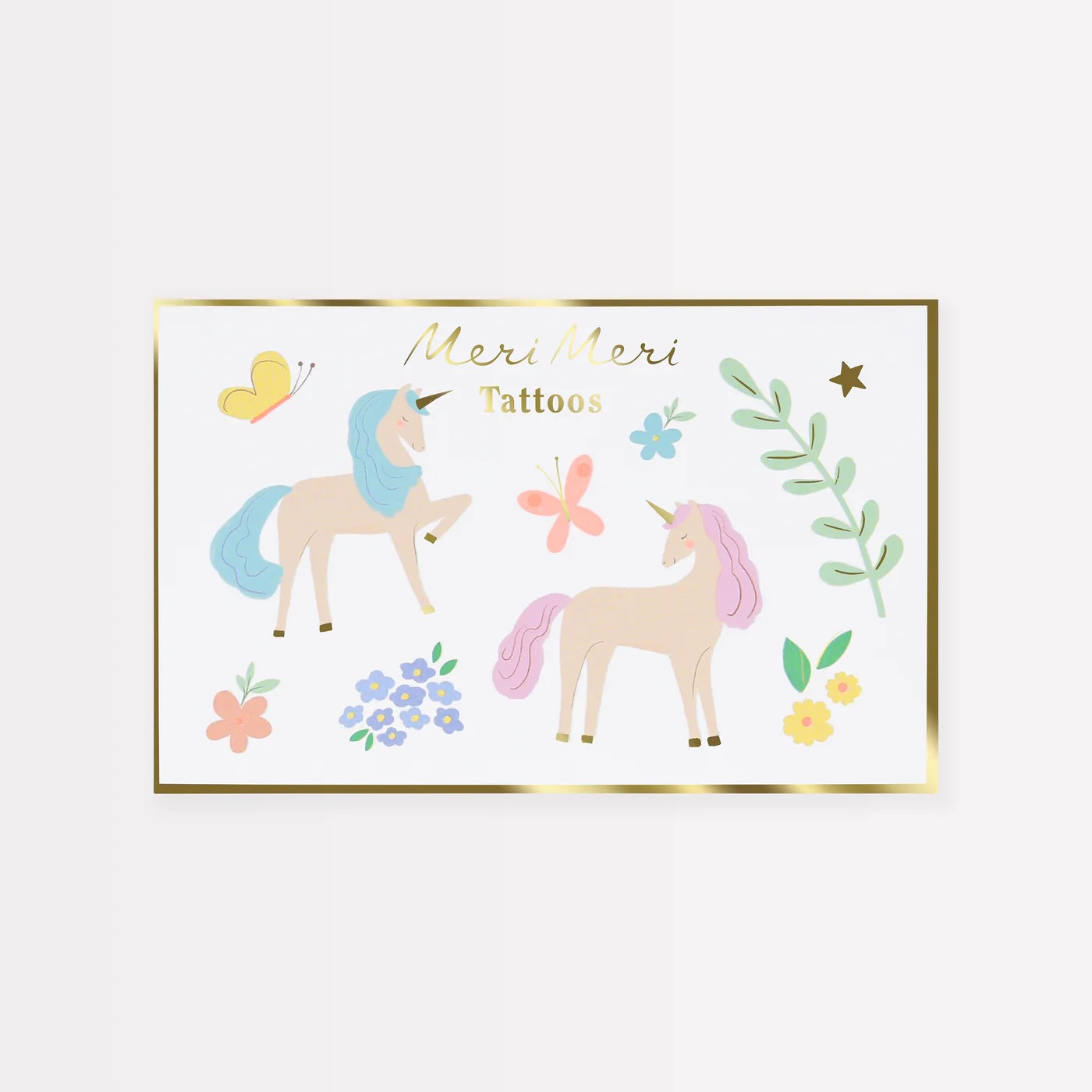 Набір тимчасових тату Unicorn Temporary Tattoos (20 шт.)