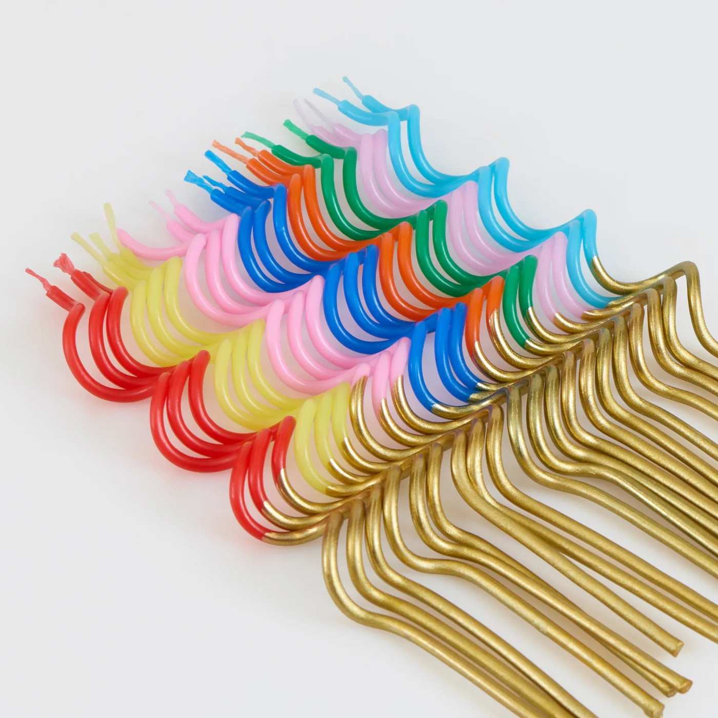 Набір свічок Gold Dipped Swirly Candles (20 шт.)