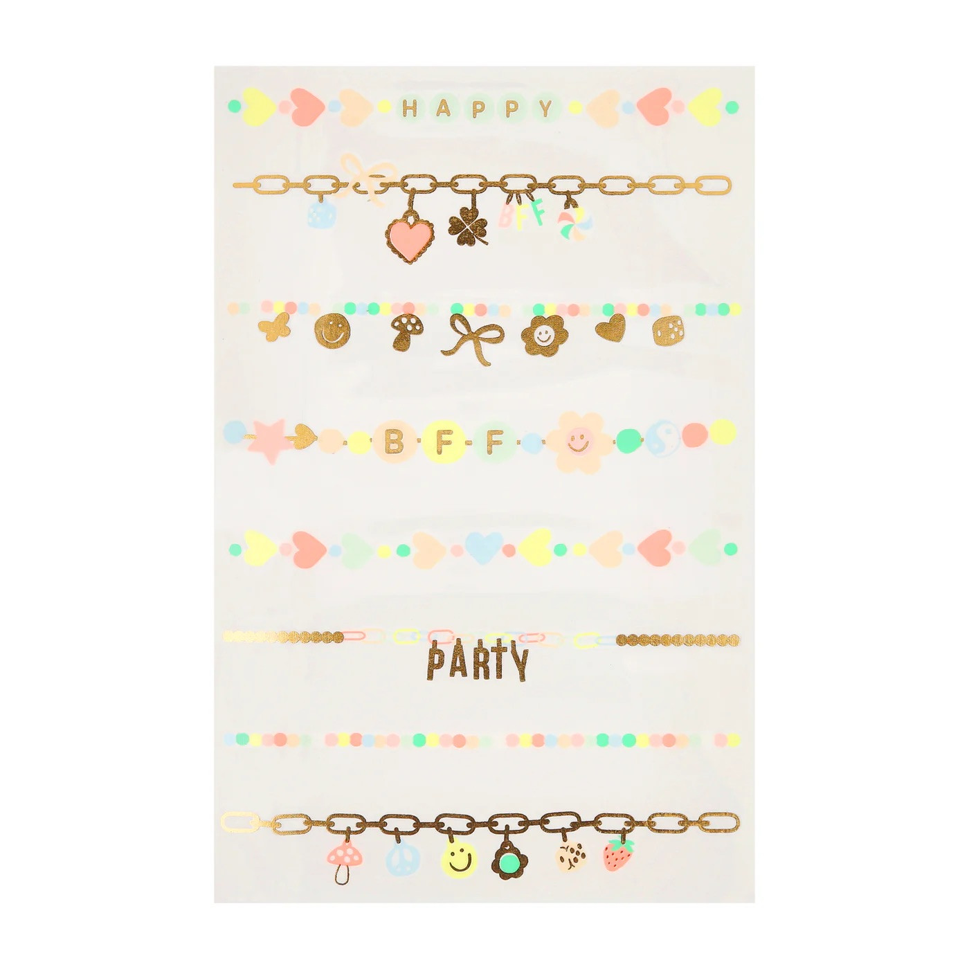Набір тимчасових тату Charm Bracelet Temporary Tattoos
