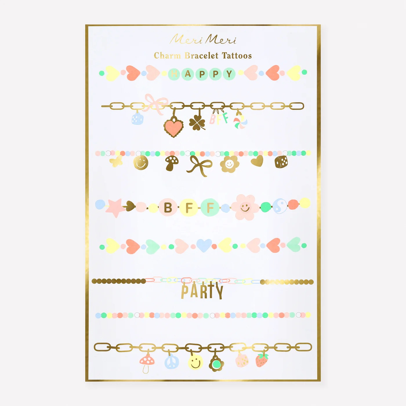 Набір тимчасових тату Charm Bracelet Temporary Tattoos