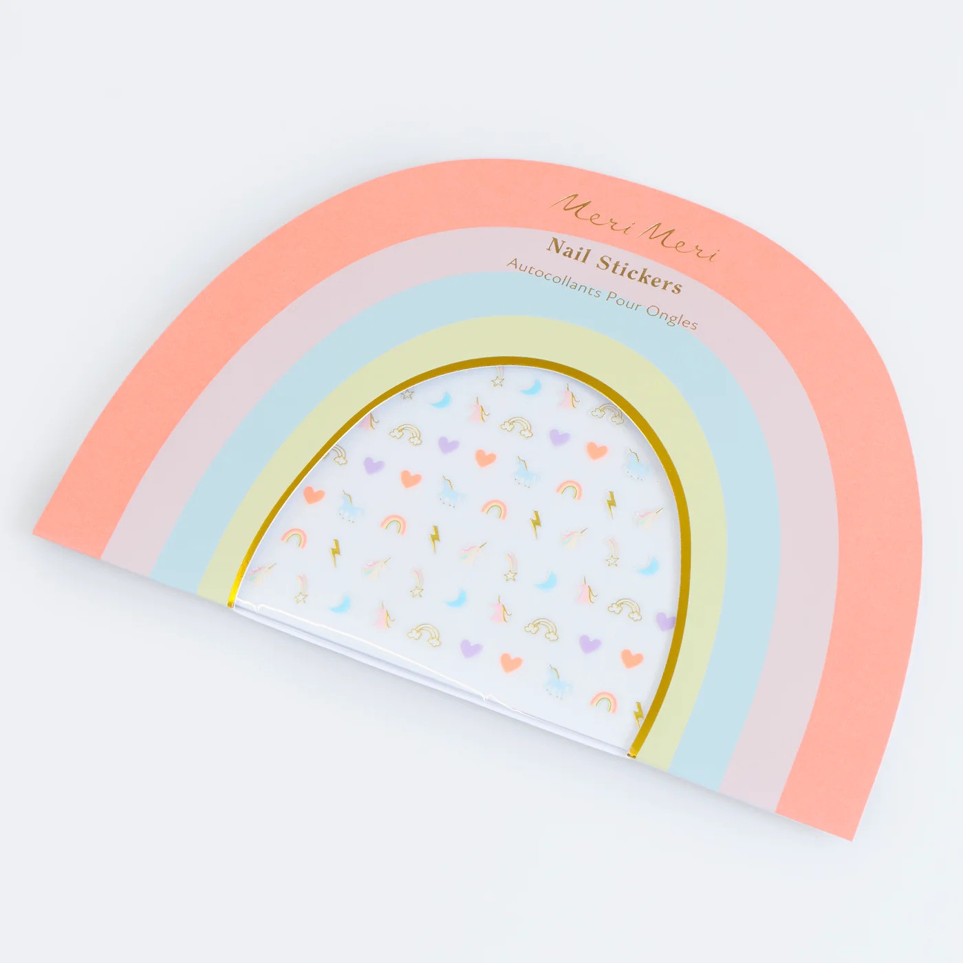 Набір стікерів Rainbow Unicorn Nail Stickers (200 шт.)