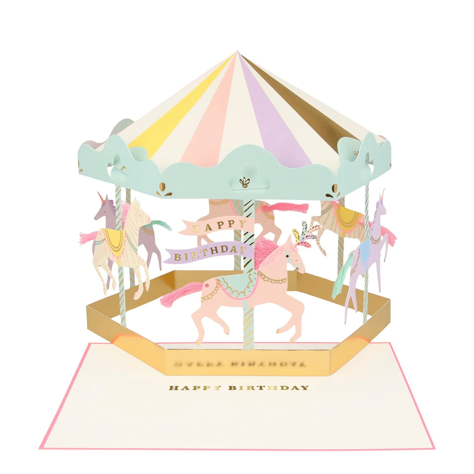 Листівка Carousel Stand-Up Birthday