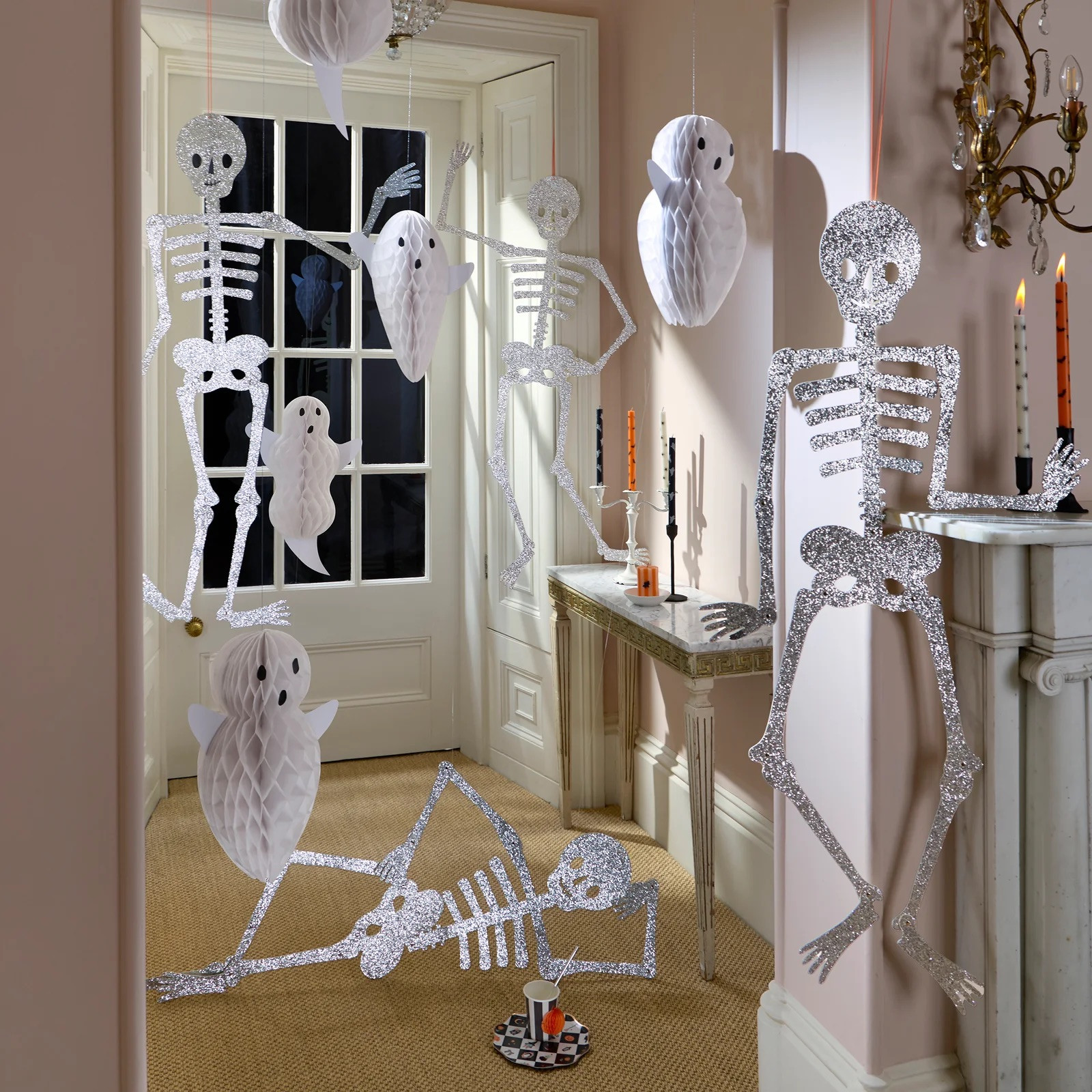 Набір декорацій Giant Glitter Jointed Skeleton