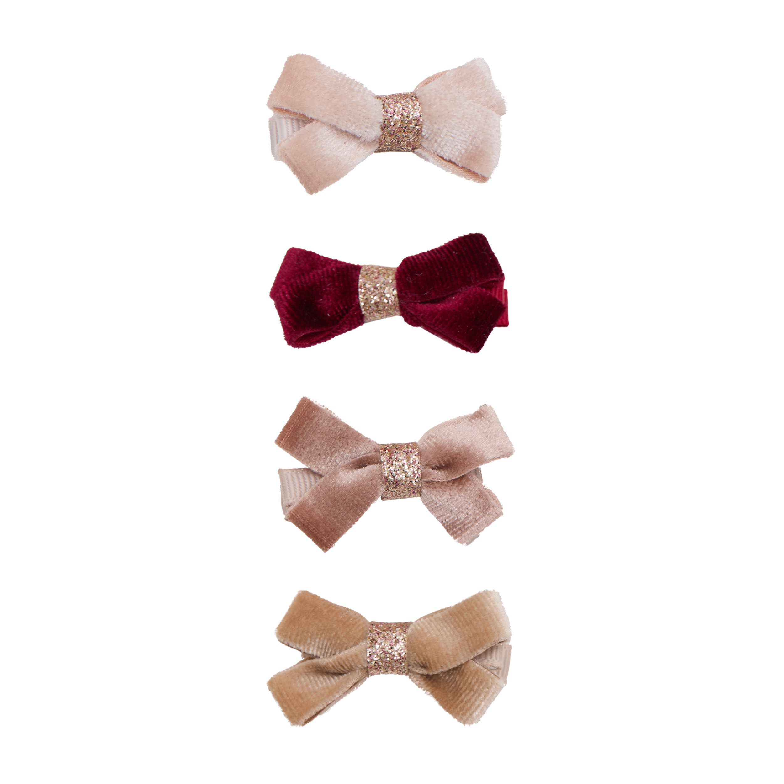Набір заколок GLITTER VELVET BOW SALON HAIR