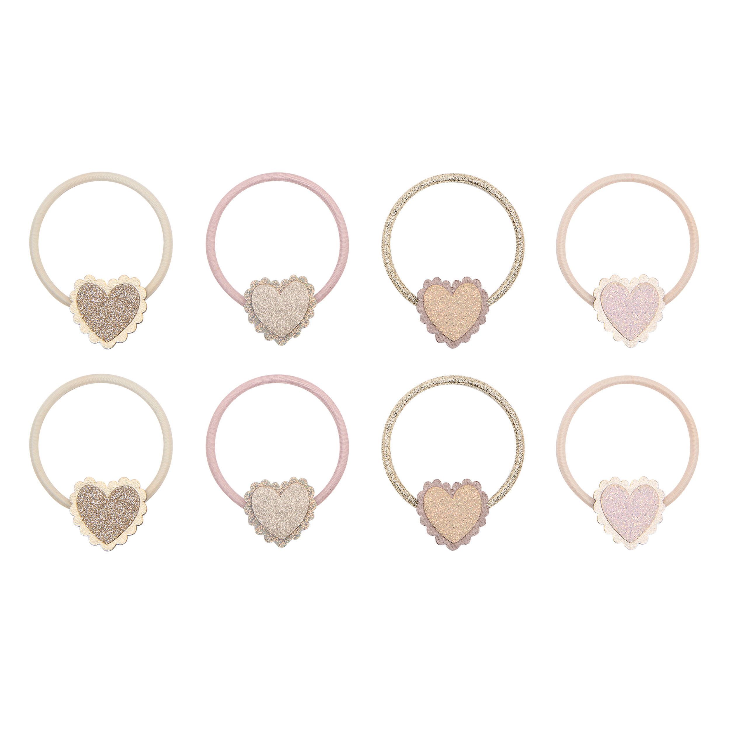 Набір резинок SCALLOPED HEART HAIR